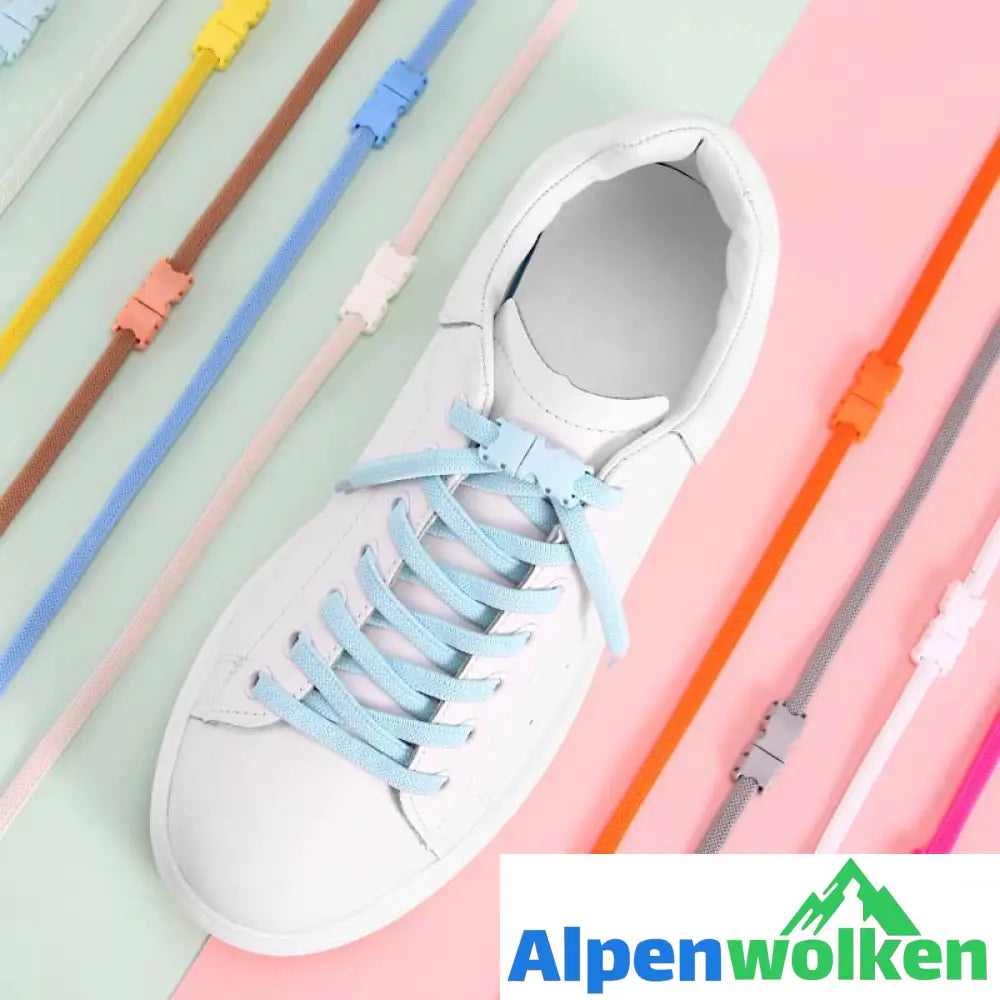 Alpenwolken - Faule bunte Schnürsenkelschnalle