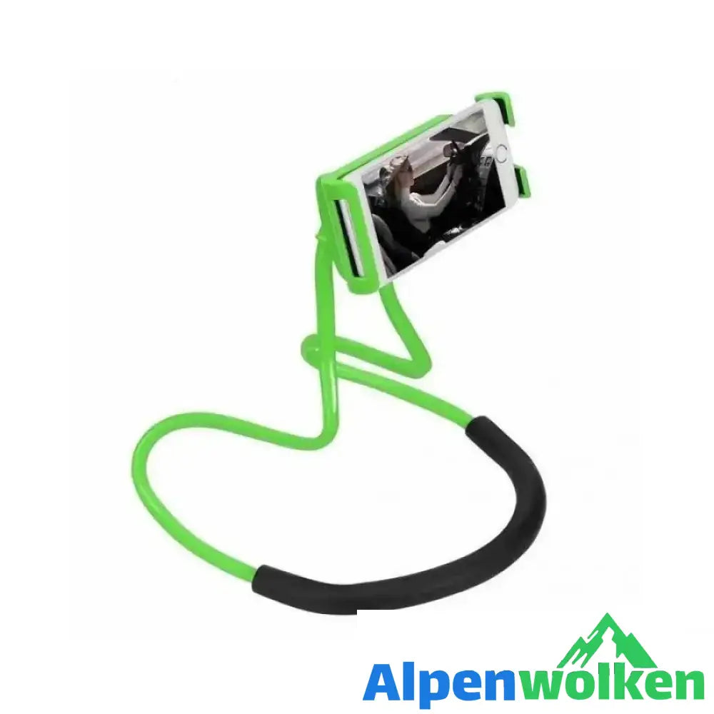 Alpenwolken - Fauler Hals- Telefon- und Tablet-Halter GRÜN