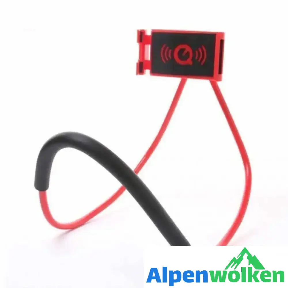 Alpenwolken - Fauler Hals- Telefon- und Tablet-Halter ROT