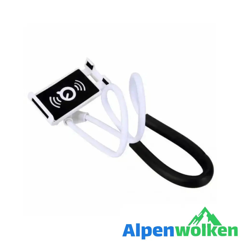 Alpenwolken - Fauler Hals- Telefon- und Tablet-Halter WEISS