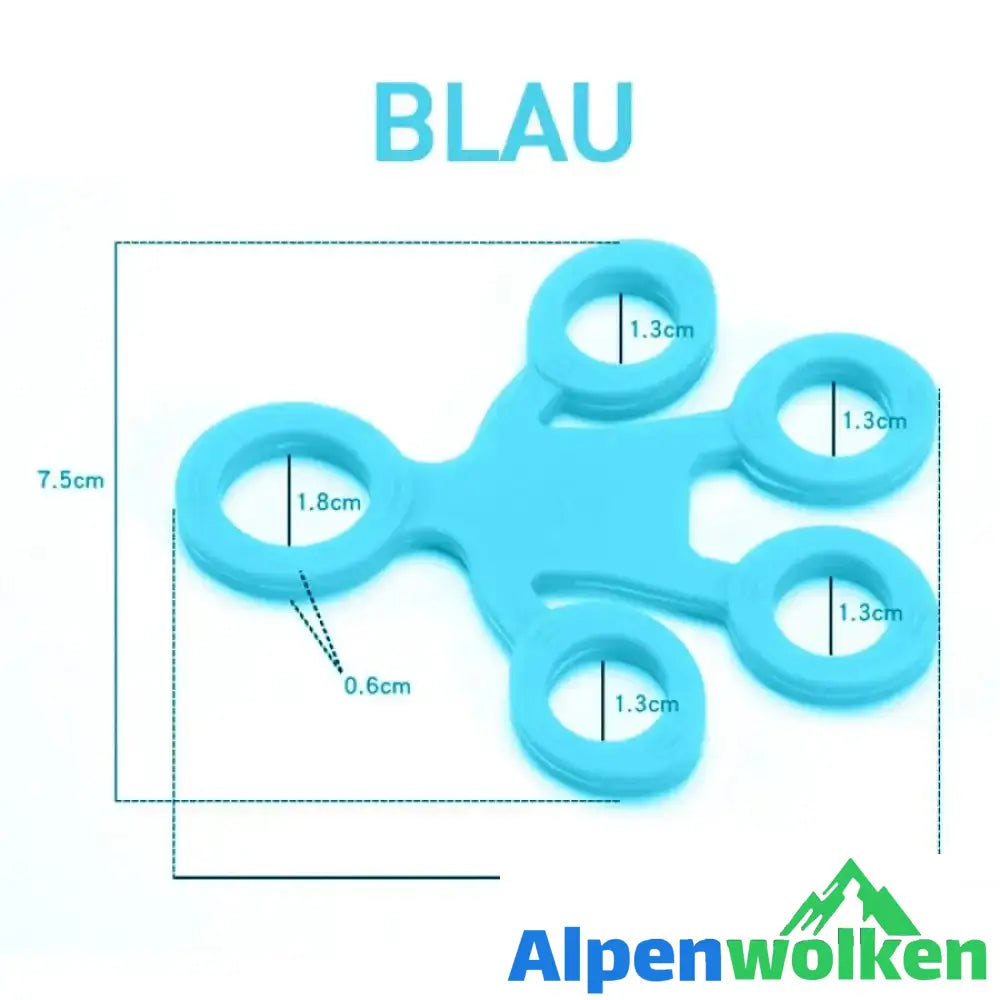 Alpenwolken - Finger Silikon-Trainingsgerät Blau