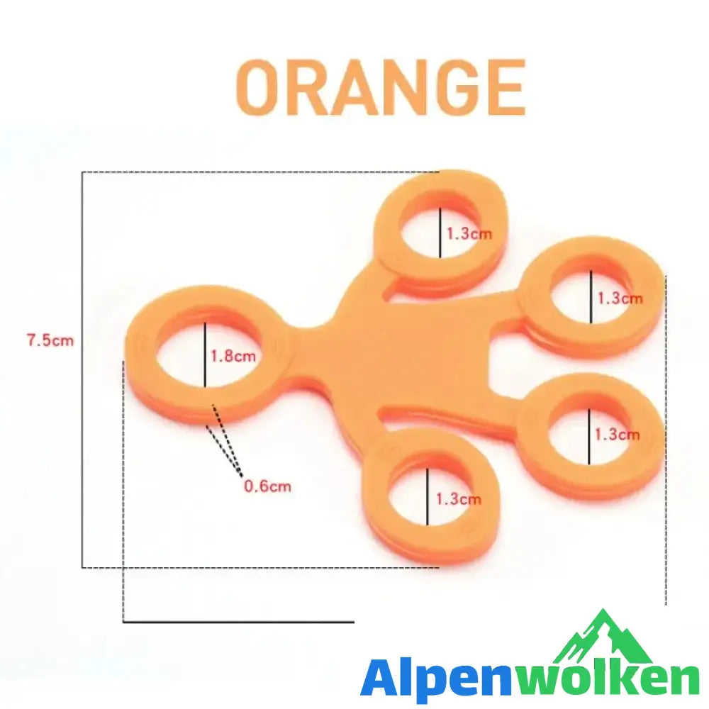 Alpenwolken - Finger Silikon-Trainingsgerät Orange