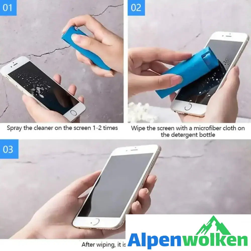 Alpenwolken - Fingerabdruckfester 3-in-1-Bildschirmreiniger