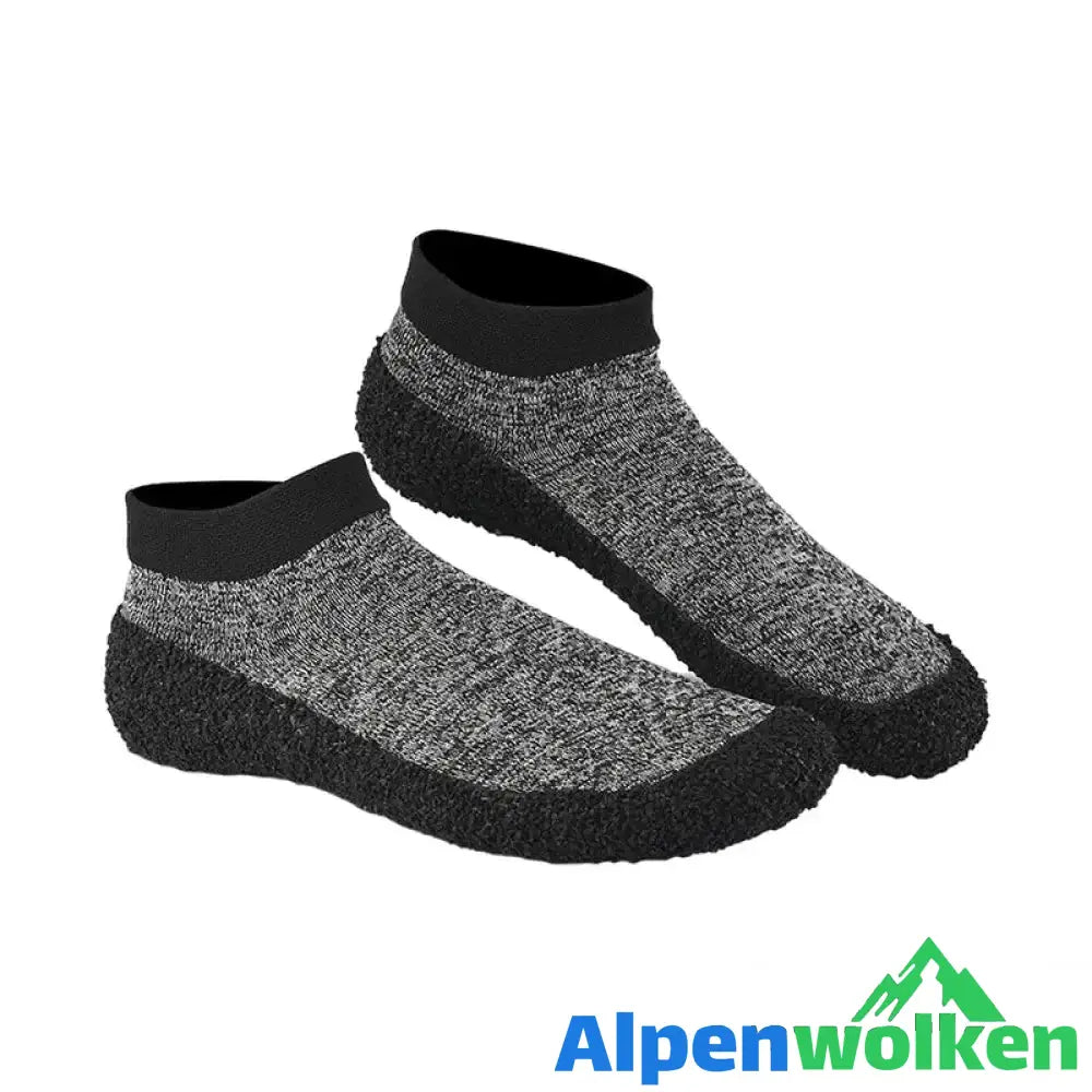 Alpenwolken - Fitness Schwimmen Yoga Socken grau