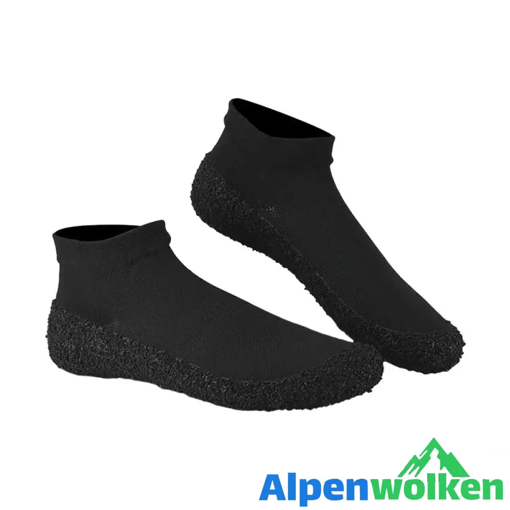 Alpenwolken - Fitness Schwimmen Yoga Socken schwarz