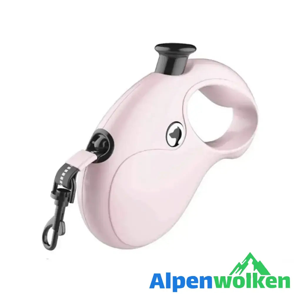 Alpenwolken - Flexi Hundeleine, 5m Pink