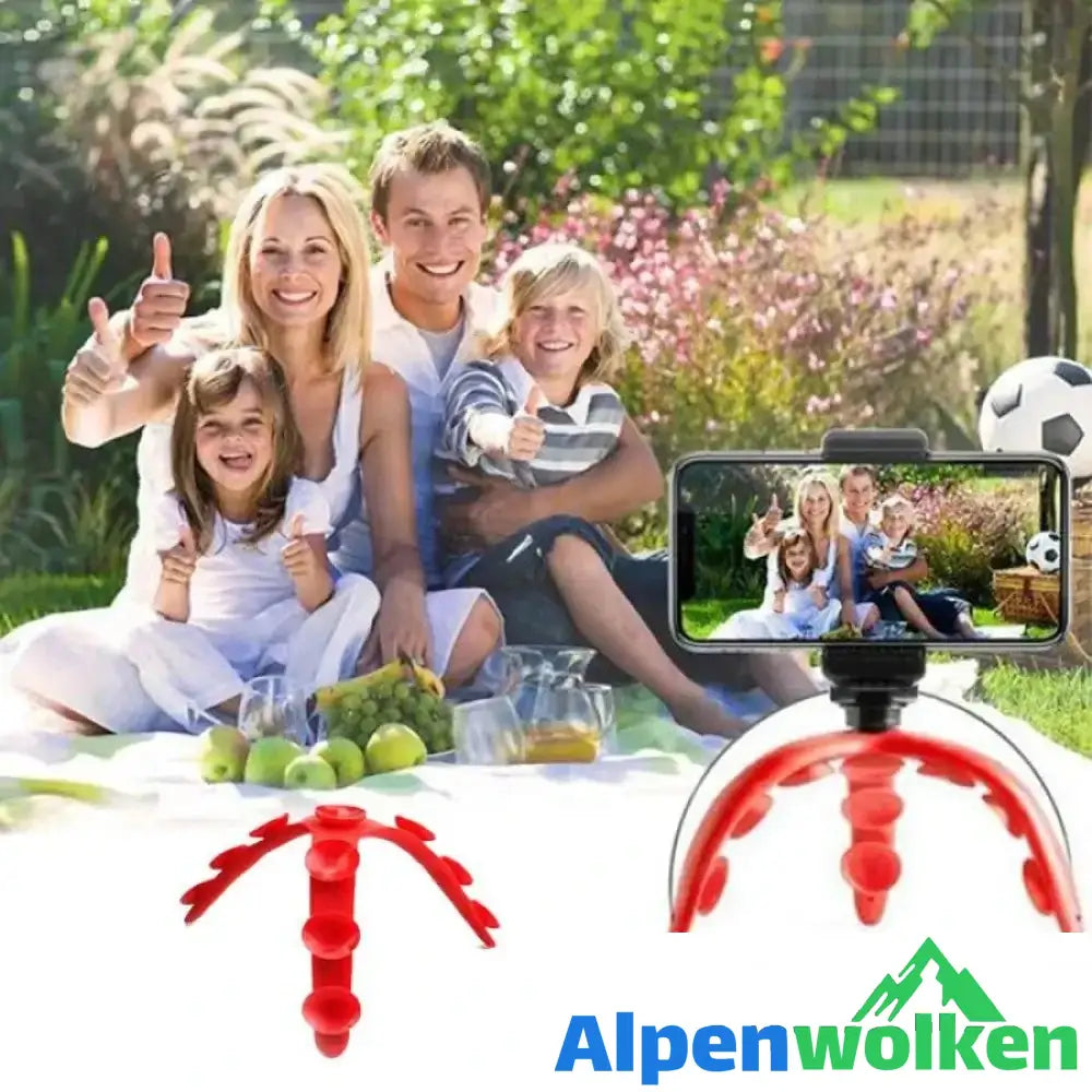 Alpenwolken - Flexible Octopus Silikon Halterung, für Handys / Kameras usw.