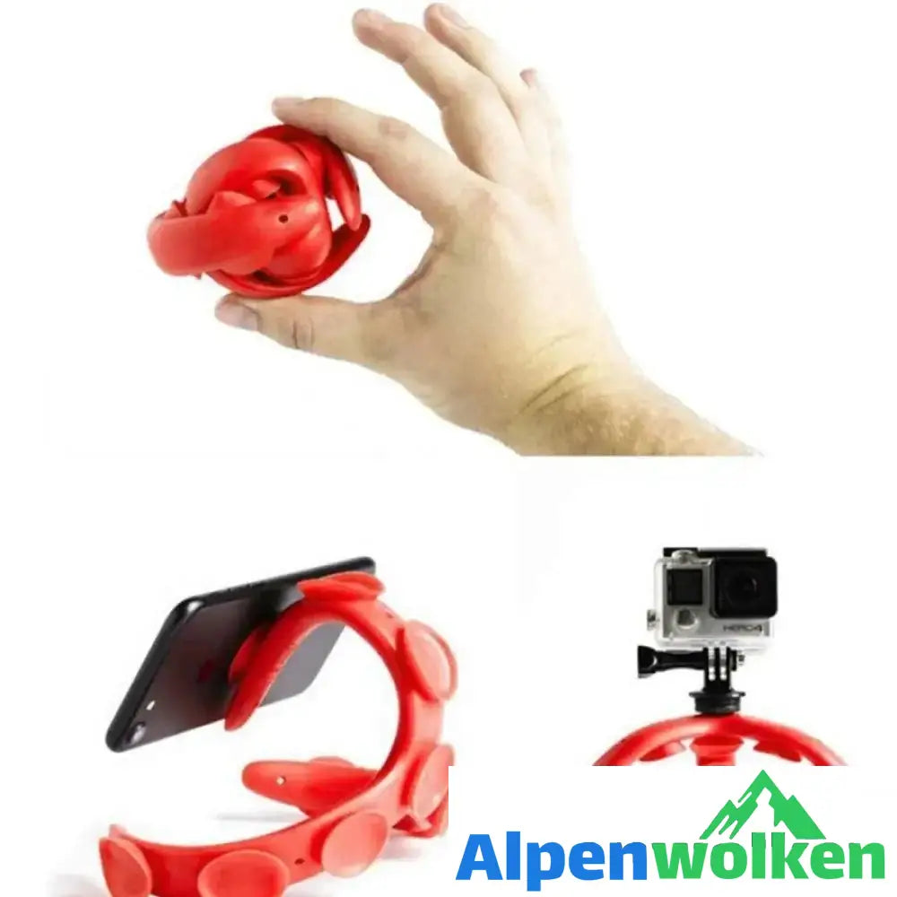 Alpenwolken - Flexible Octopus Silikon Halterung, für Handys / Kameras usw.