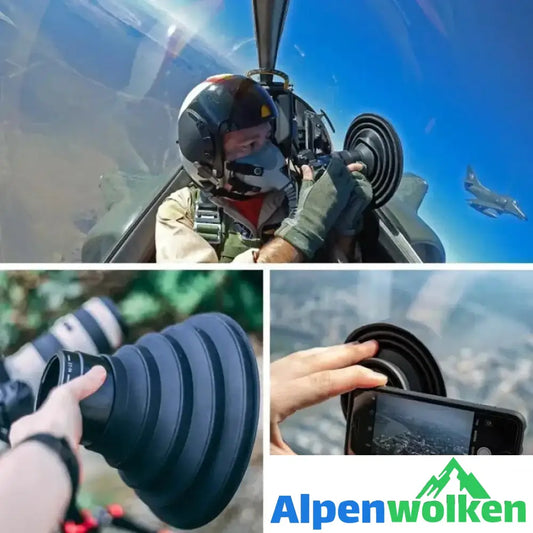 Alpenwolken - Flexible teleskopische Gegenlichtblende für Telefon oder Kamera