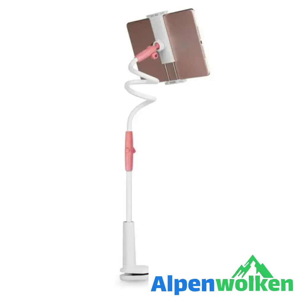 Alpenwolken - Flexibler Handyhalter Weiß-Rosa