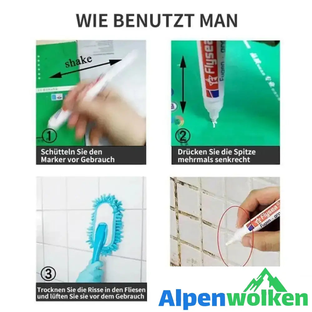 Alpenwolken - Fliesen Spalt Reparaturstift