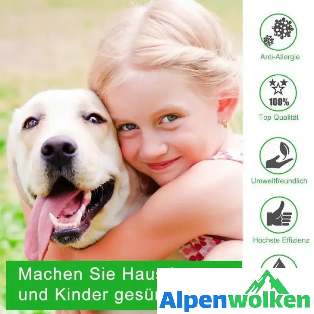 Alpenwolken - Floh- & Zeckenhalsband für Hunde