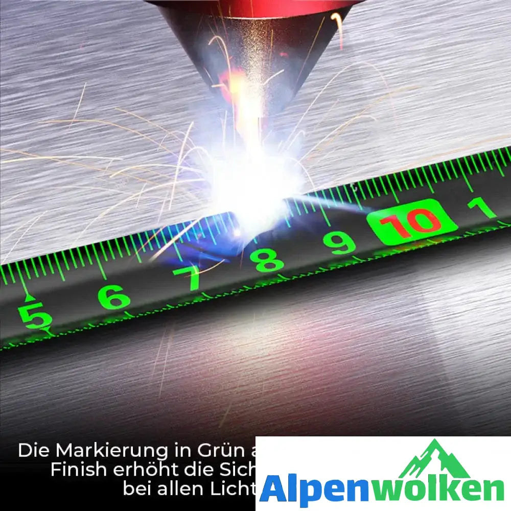 Alpenwolken - 📏Fluoreszierendes Maßband aus Stahl