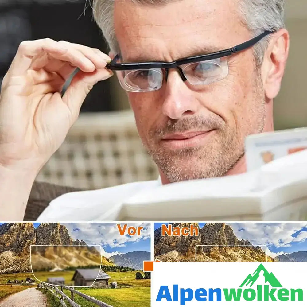 Alpenwolken - Fokus einstellbare Brille