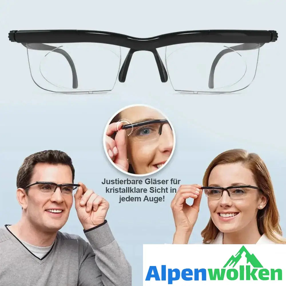 Alpenwolken - Fokus einstellbare Brille