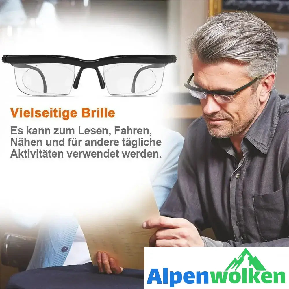 Alpenwolken - Fokus einstellbare Brille