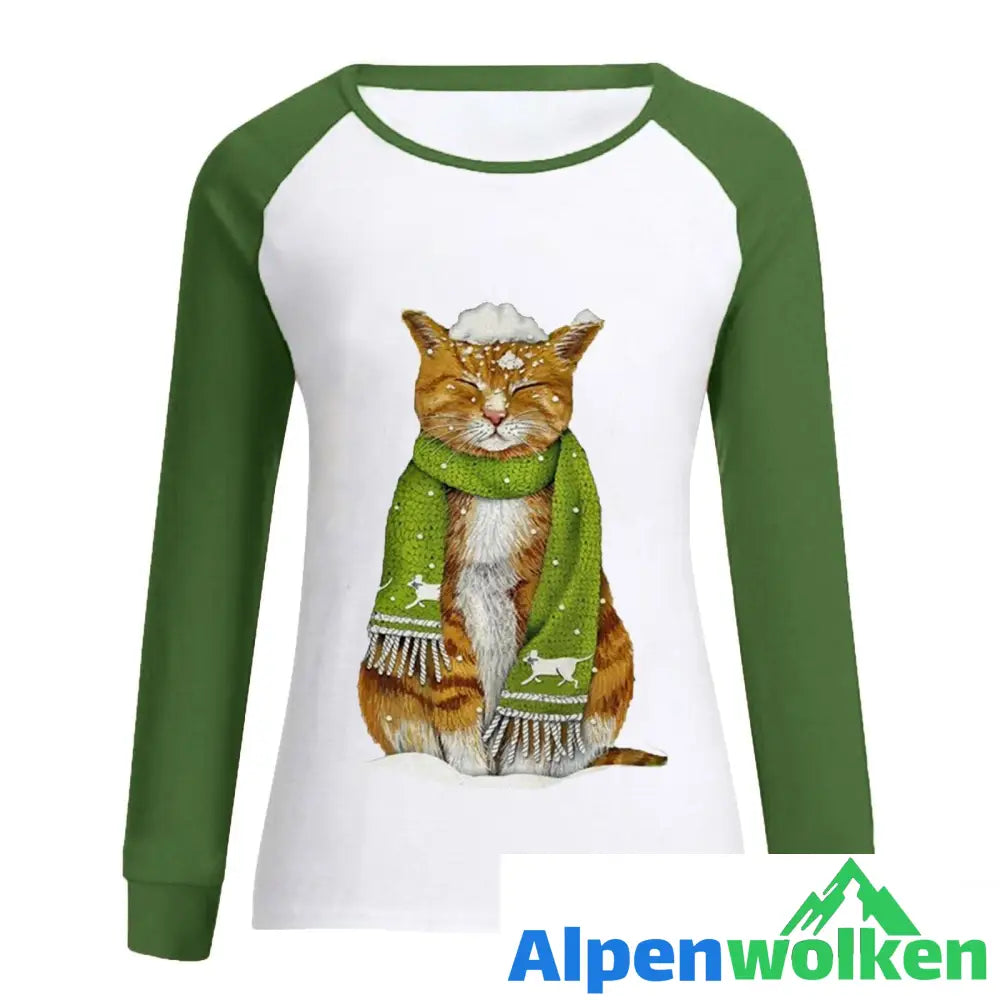 Alpenwolken - Frauen Bedrucktes Sweatshirt