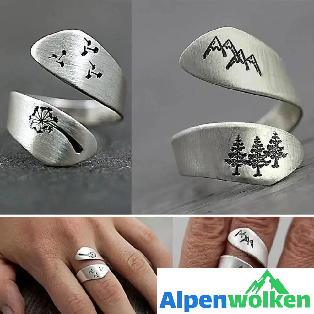 Alpenwolken - Frauen Löwenzahn Ring