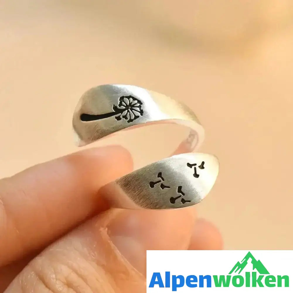 Alpenwolken - Frauen Löwenzahn Ring