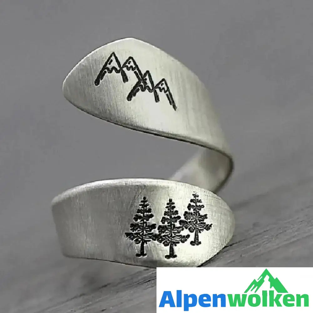 Alpenwolken - Frauen Löwenzahn Ring Berg