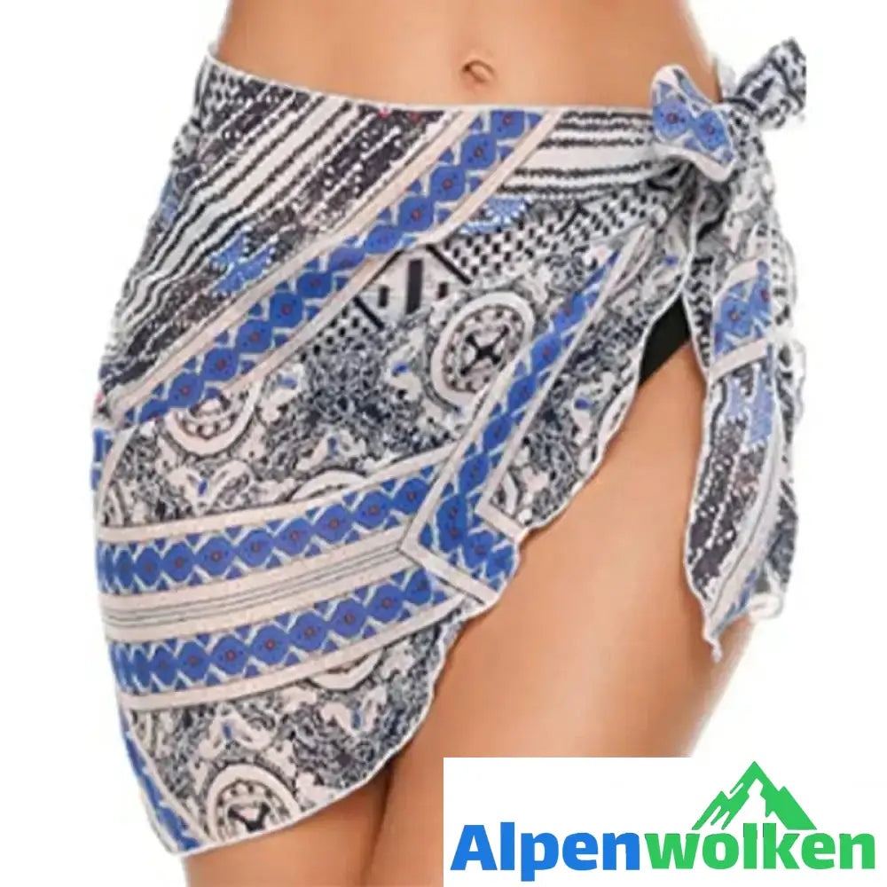 Alpenwolken - Frauen Strandrock einfarbige Sommerbluse Orchidee