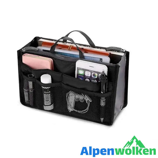 Alpenwolken - Frauen Tasche praktische Handtasche Geldbörse Nylon Dual Organizer Insert Cosmetic Lagerung