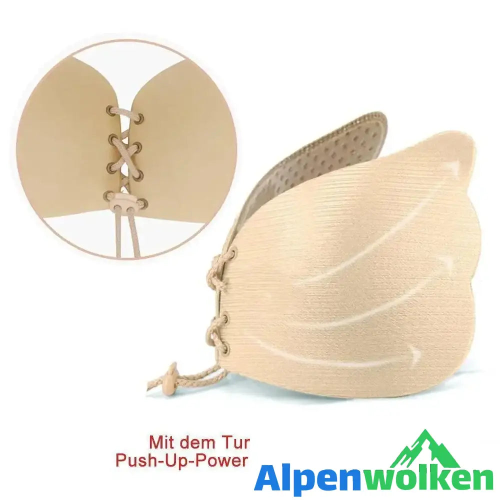 Alpenwolken - Frauen trägerlosen Backless Push Up Self Adhesive mit Drawstrings BH/ Invisible Bra