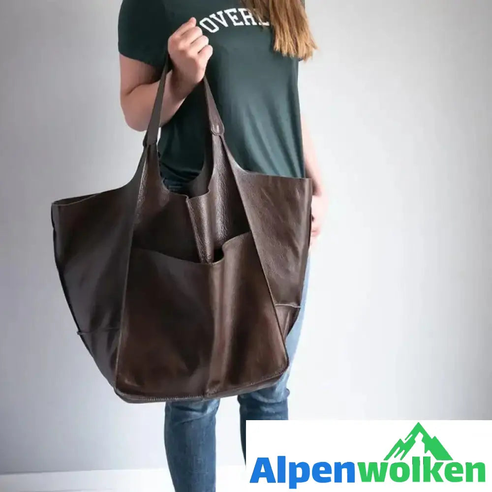 Alpenwolken - Frauen übergroße Handtasche