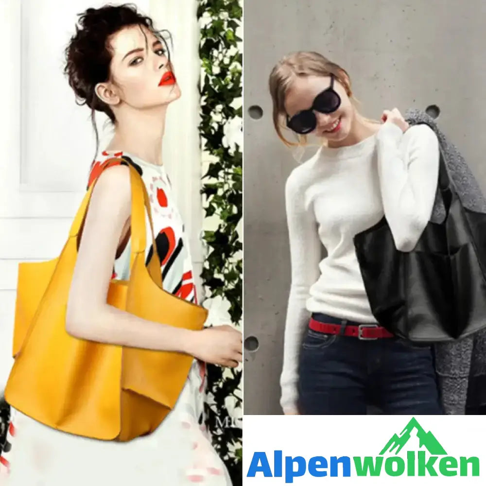 Alpenwolken - Frauen übergroße Handtasche