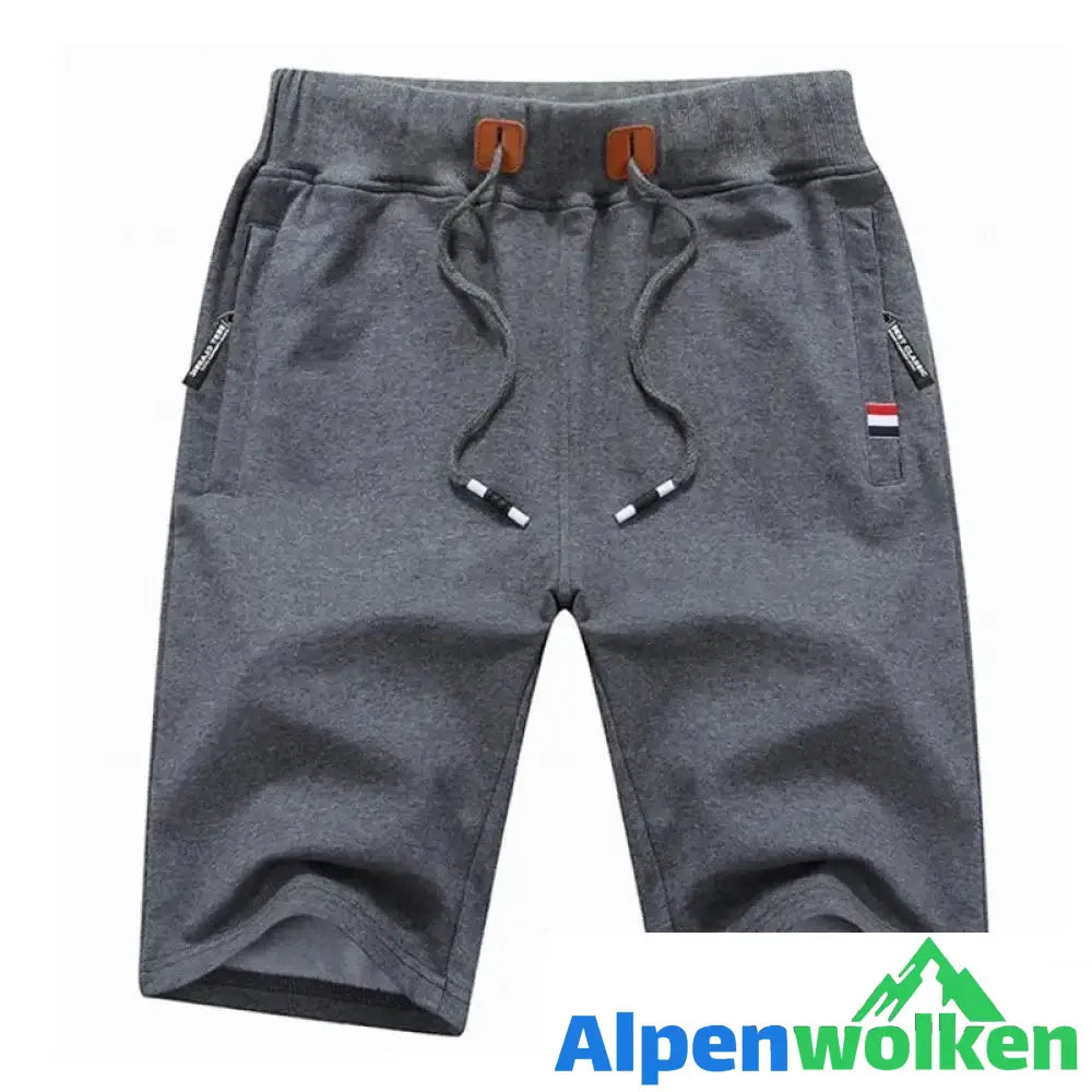 Alpenwolken - Freizeitshorts für Herren Dunkelgrau