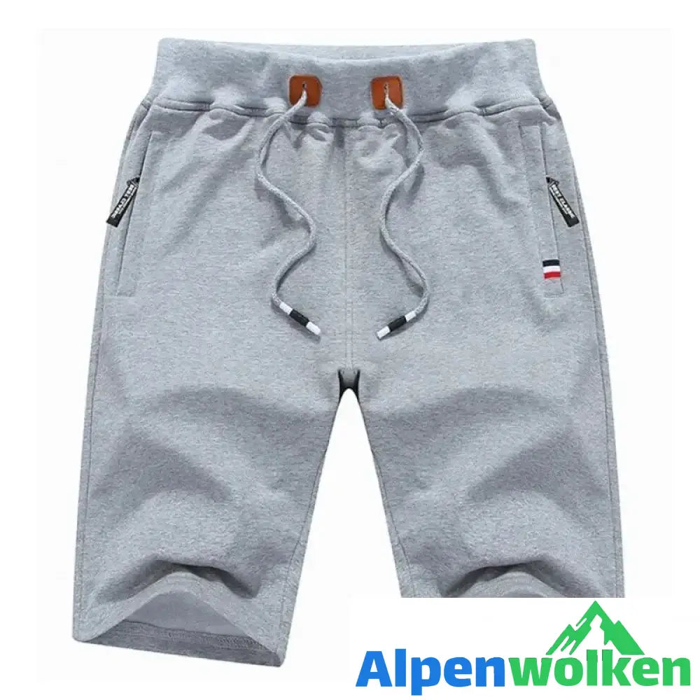 Alpenwolken - Freizeitshorts für Herren hellgrau