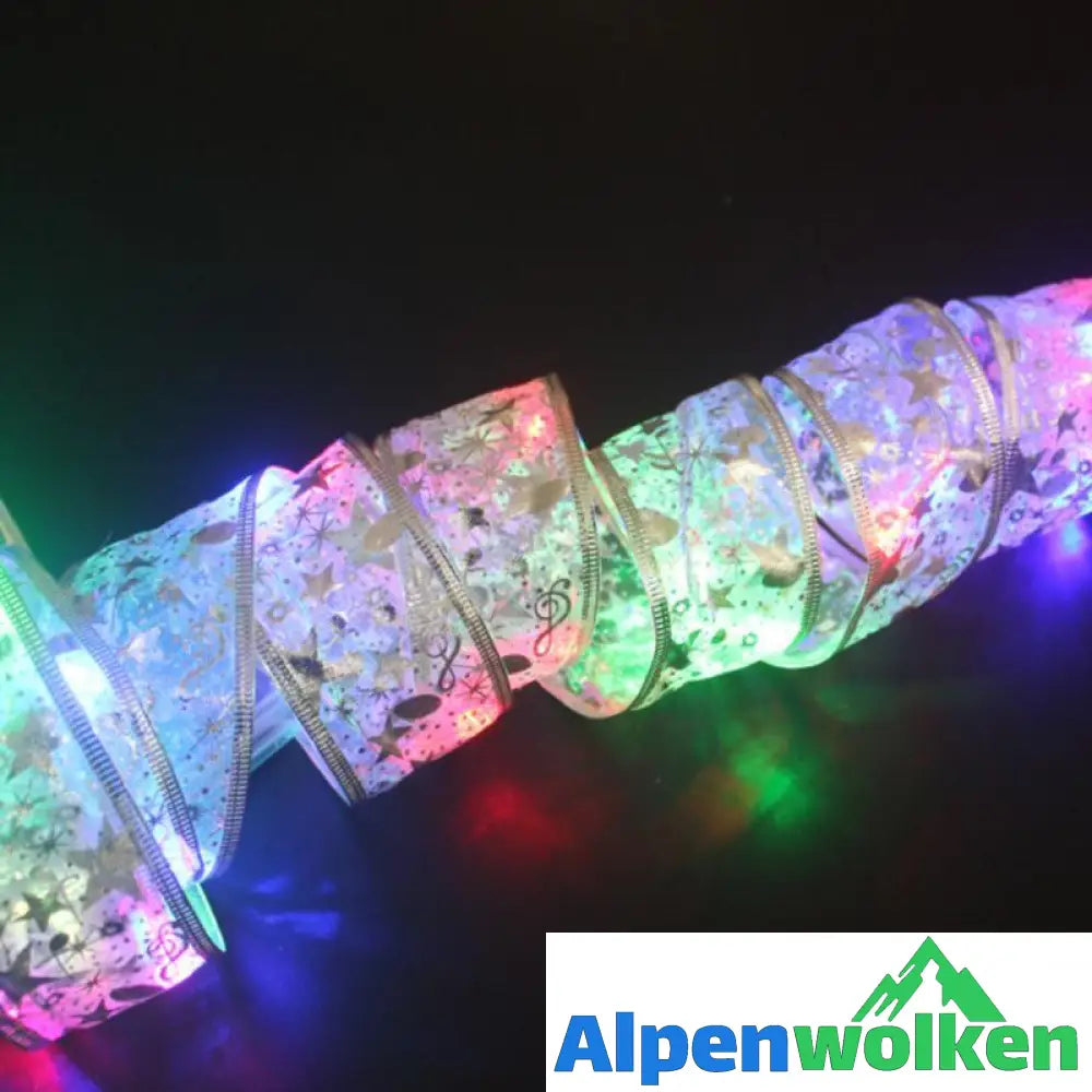 Alpenwolken - 🎄FRÜHWEIHNACHTSVERKAUF🎄 Weihnachtsbaum LED dekorative Lichter silbern farbiges Licht