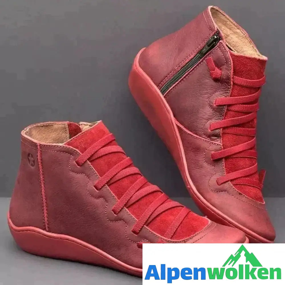 Alpenwolken - FUDUS – Premium Super & bequeme wasserdichte Stiefel Rot