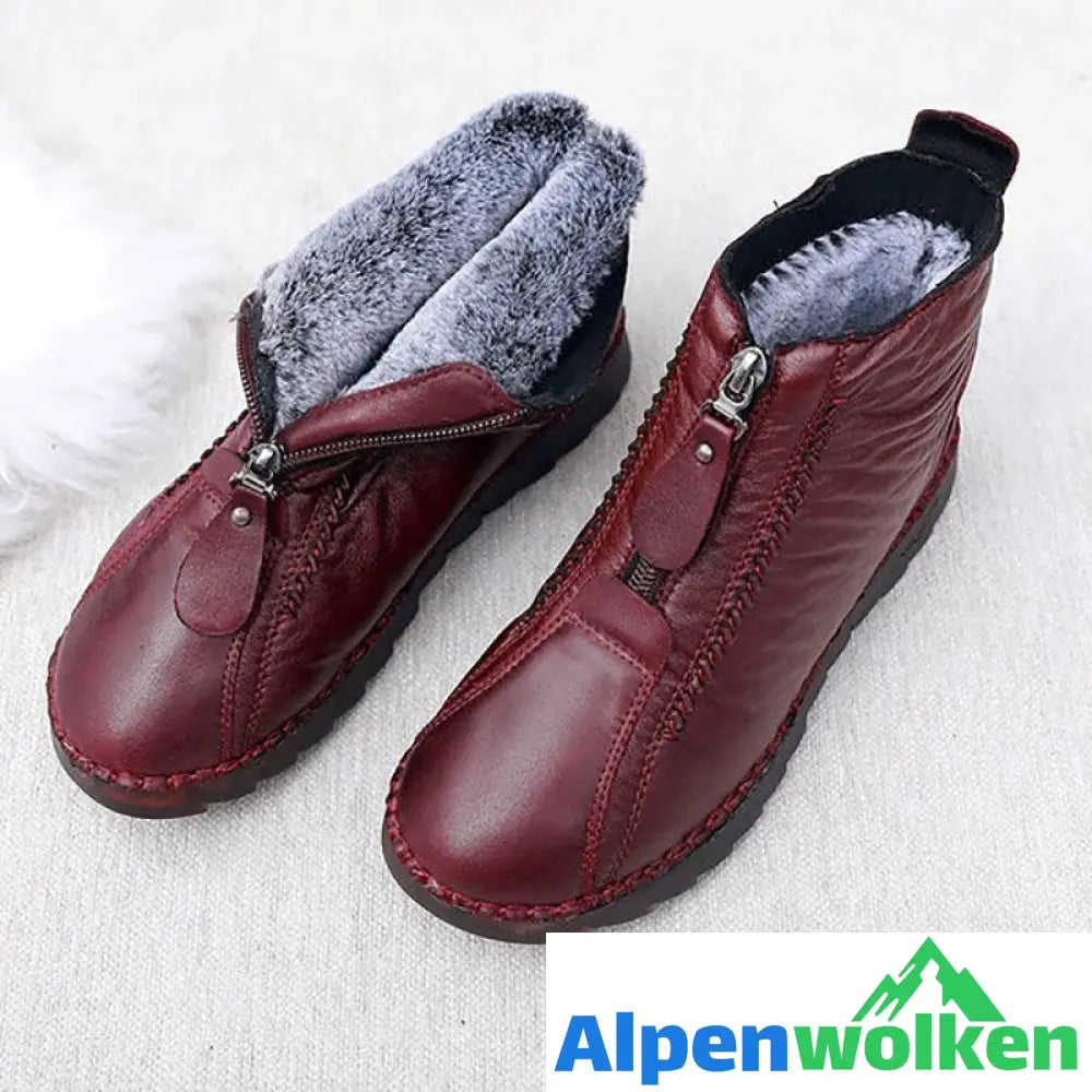 Alpenwolken - Fudus Schmerzfreie Snowboard-Schuhe Rote