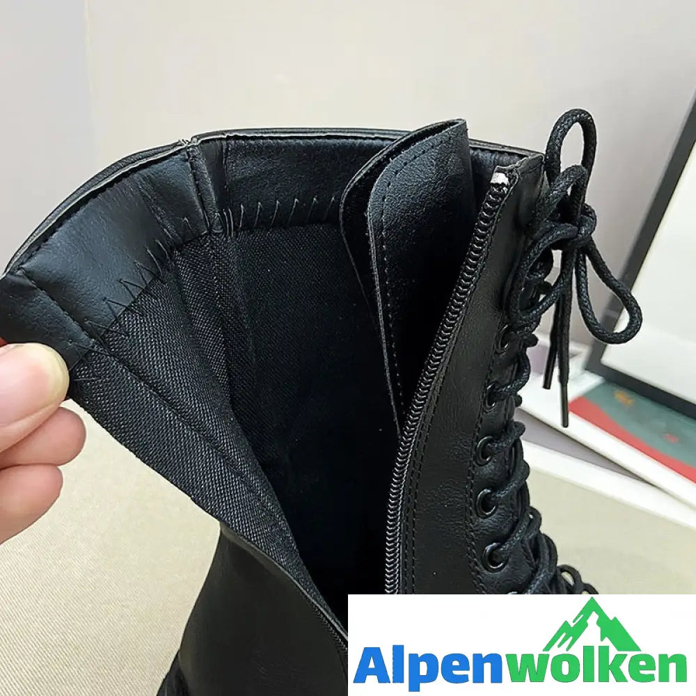 Alpenwolken - Fudus Schmerzfreie Winterstiefel aus Leder