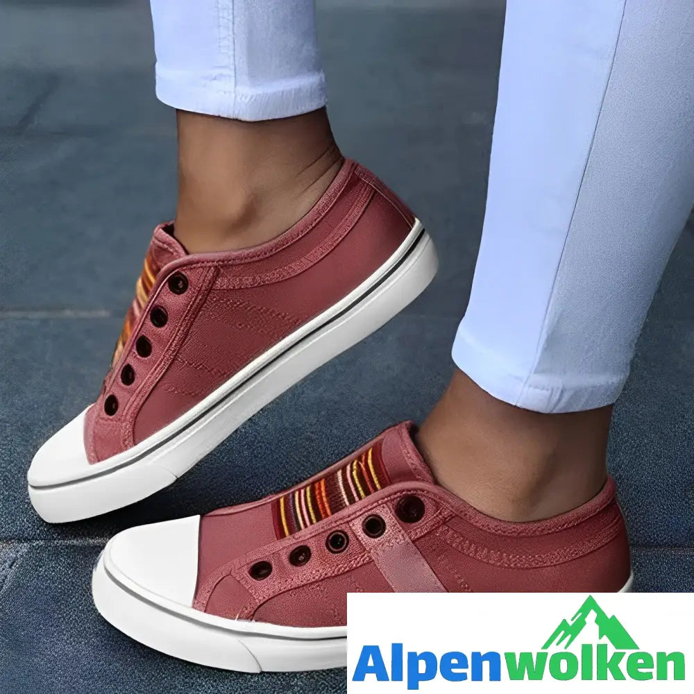 Alpenwolken - FUDUS - Schuhe von Frauen Gemacht Rot