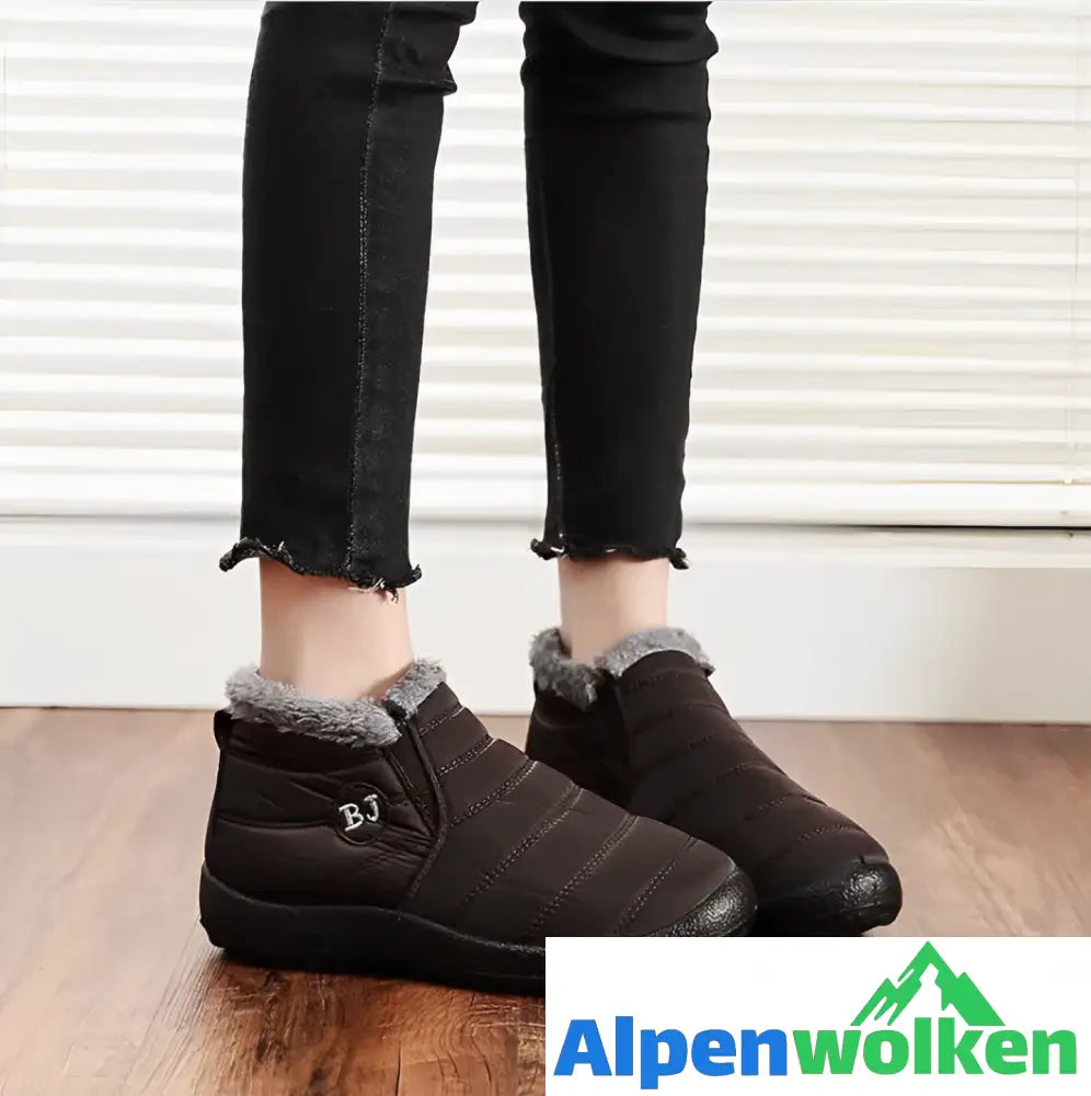 Alpenwolken - FUDUS - Warme und Bequeme Premium-Schnesstiefel für Frauen Braun