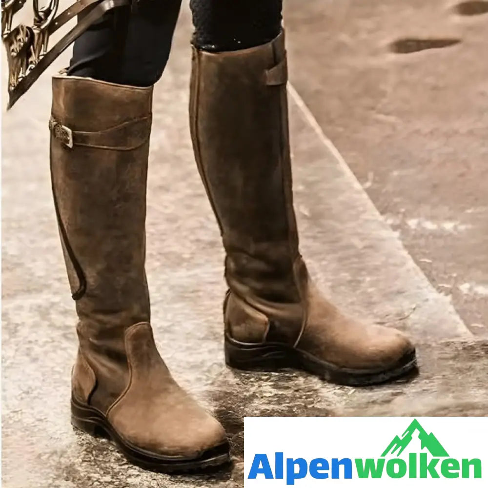 Alpenwolken - FUDUS - Wasserdichte Damenstiefel Gelb