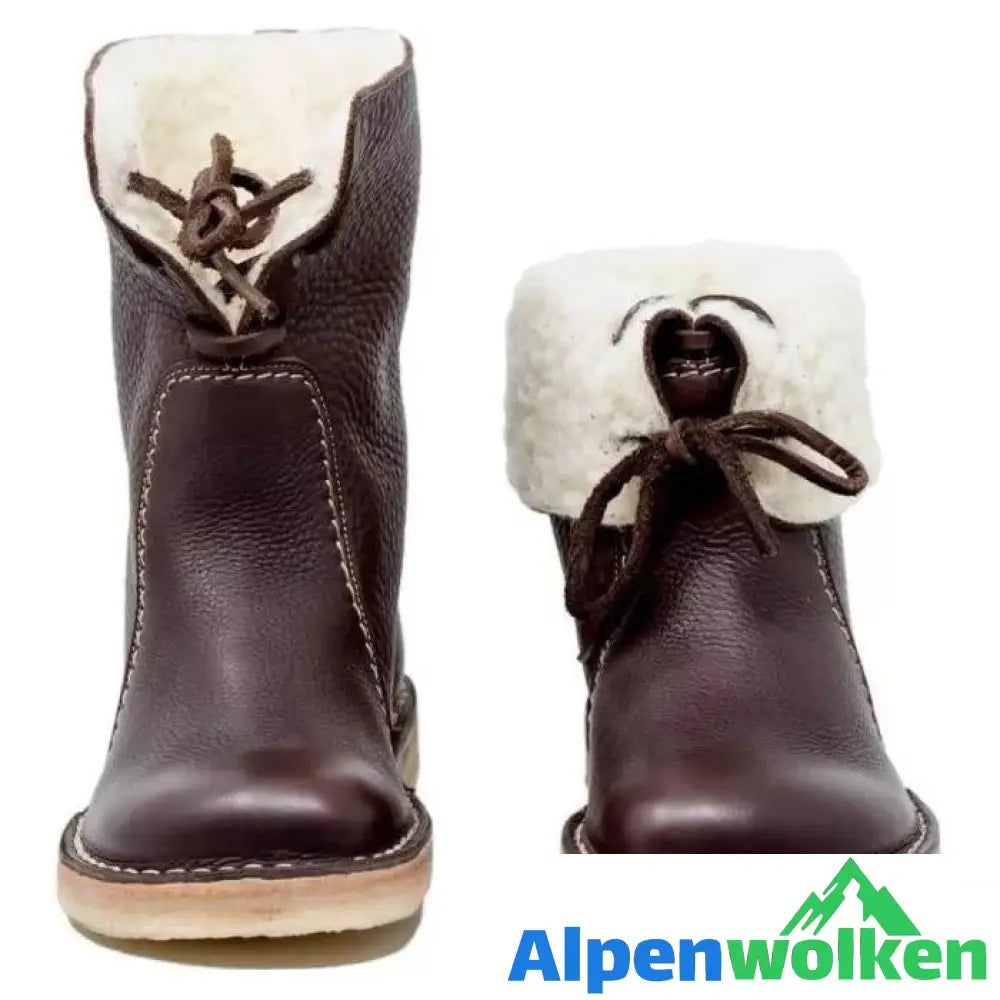 Alpenwolken - Fudus Wasserdichte Stiefel mit Wollfutter