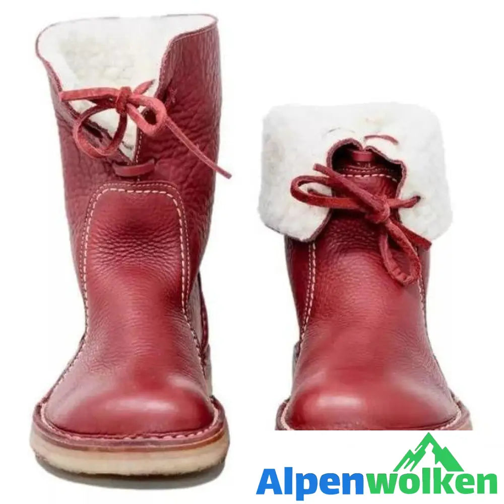 Alpenwolken - Fudus Wasserdichte Stiefel mit Wollfutter