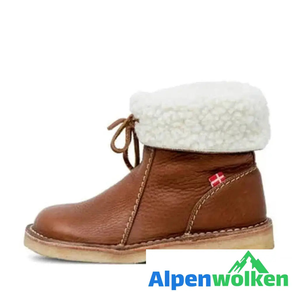 Alpenwolken - Fudus Wasserdichte Stiefel mit Wollfutter