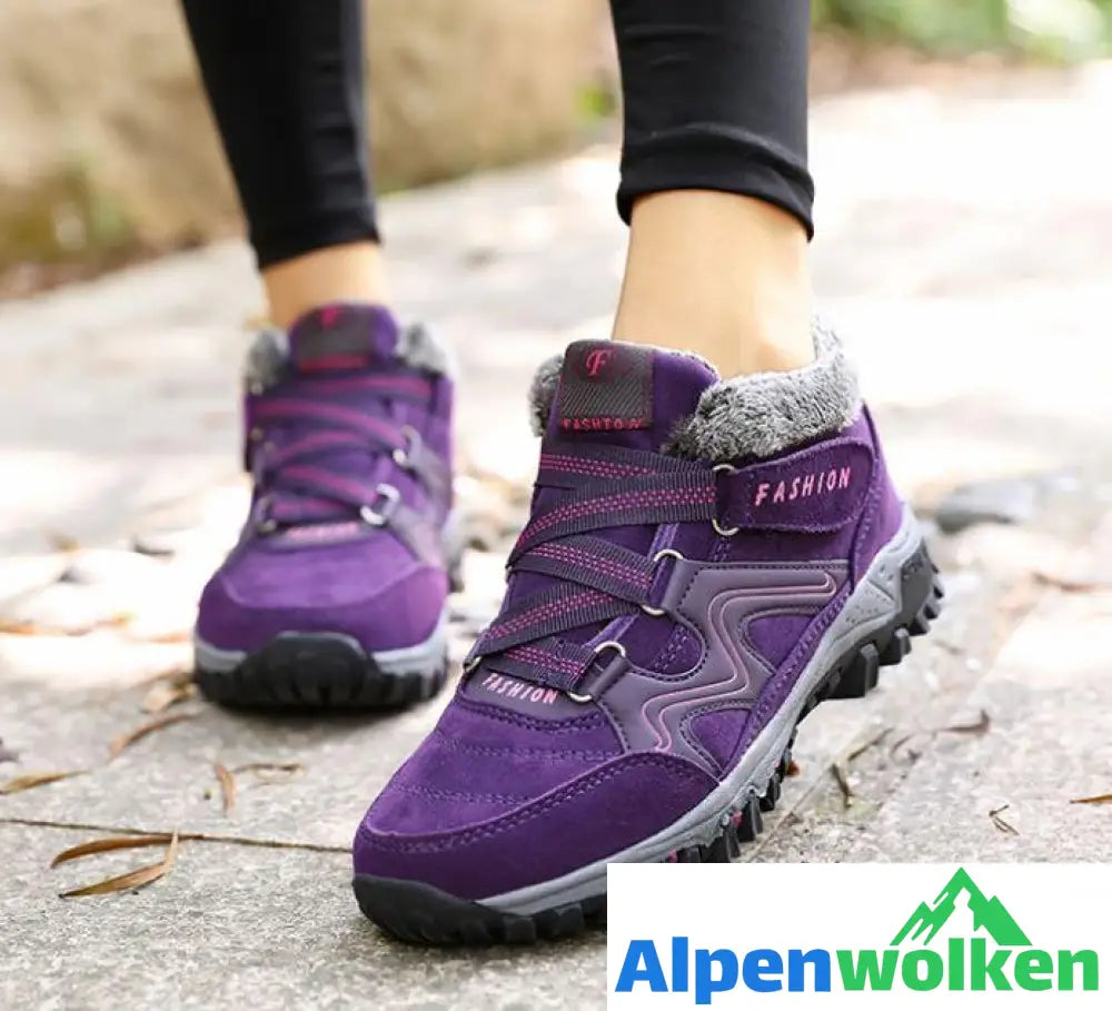 Alpenwolken - Fudus Winterstiefel Violett