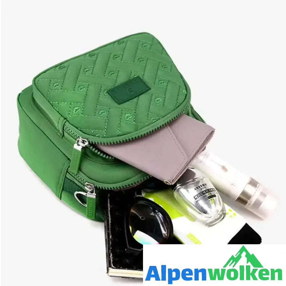 Alpenwolken - Funktioneller, leichter Nylon-Umhängetasche Mini-Rucksack für Damen