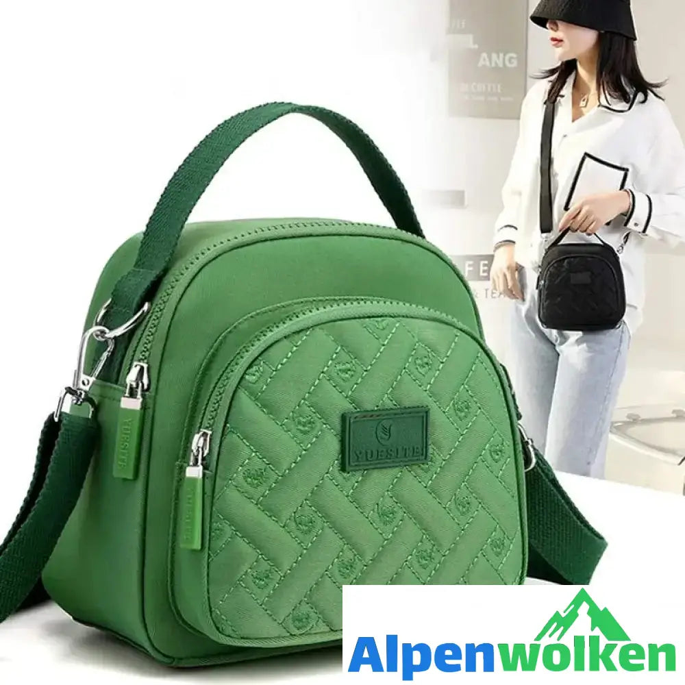 Alpenwolken - Funktioneller, leichter Nylon-Umhängetasche Mini-Rucksack für Damen