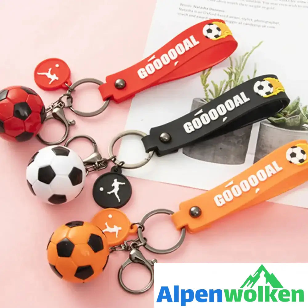 Alpenwolken - Fußball-Schlüsselanhänger