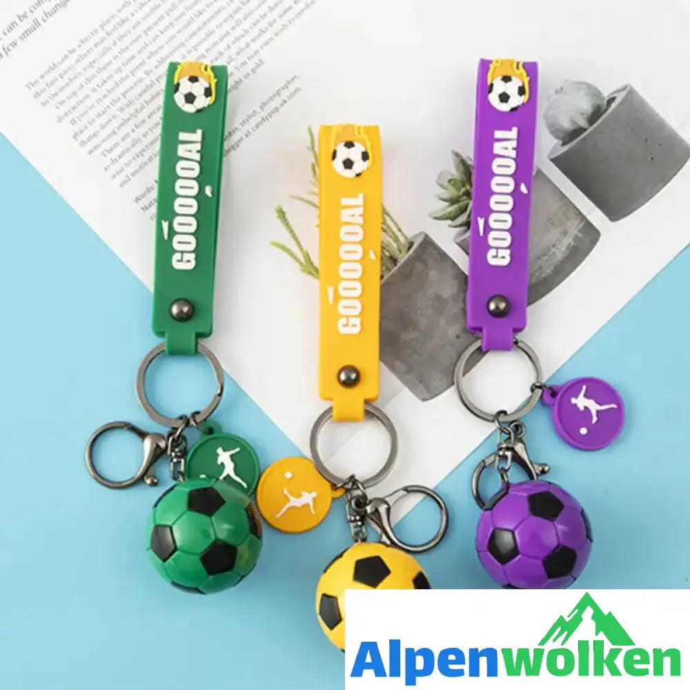 Alpenwolken - Fußball-Schlüsselanhänger