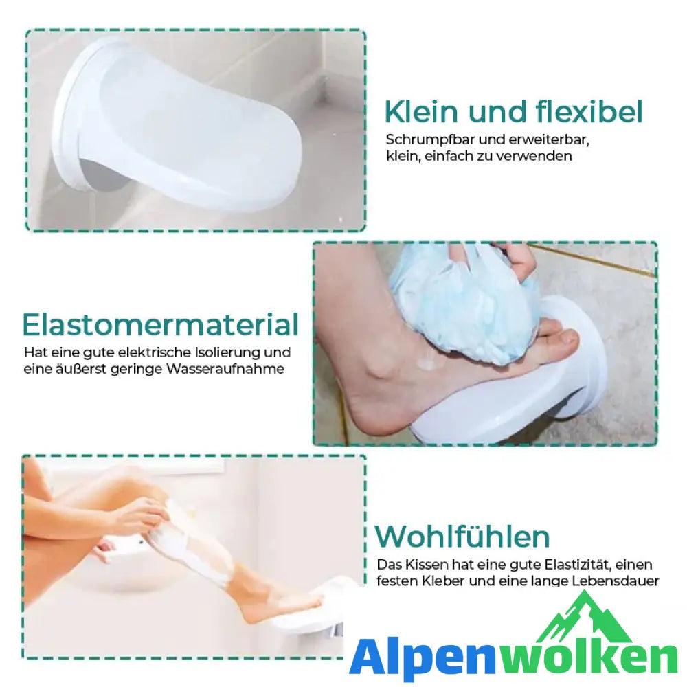 Alpenwolken - Fußstützenständer für die Dusche