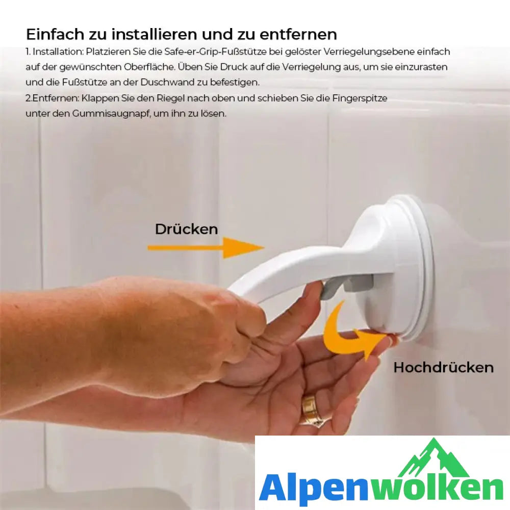 Alpenwolken - Fußstützenständer für die Dusche