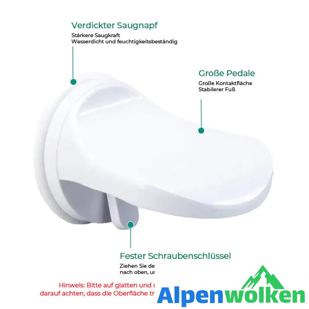 Alpenwolken - Fußstützenständer für die Dusche