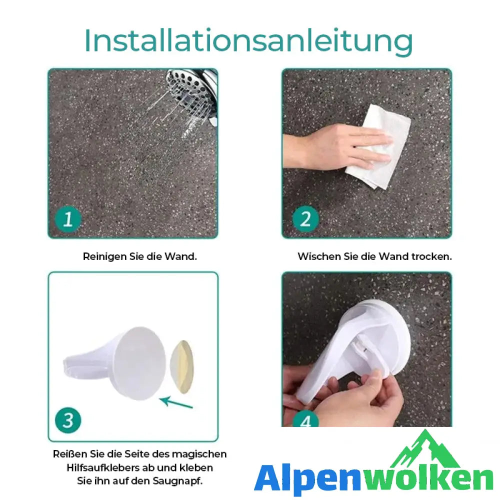 Alpenwolken - Fußstützenständer für die Dusche